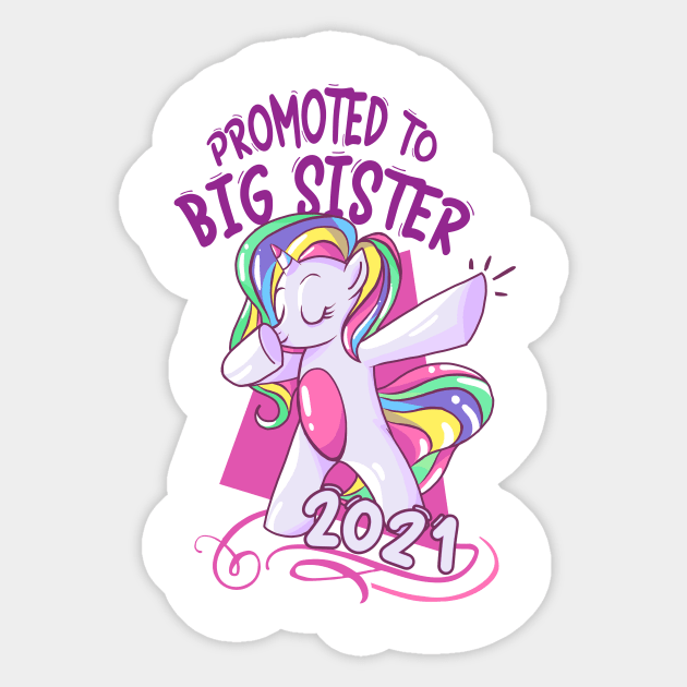 Unicorn Big Sister 2021 announcing pregnancy Sticker by alpmedia